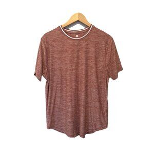 Raw Yarn Industries Henley Style Short Sleeve Shirt Men Size Large Slim Fit